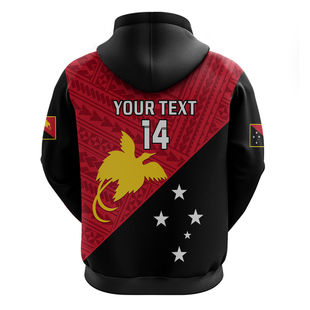 Personalised Papua New Guinea Football Hoodie Go PNG Polynesian Pattern Sporty Style LT14