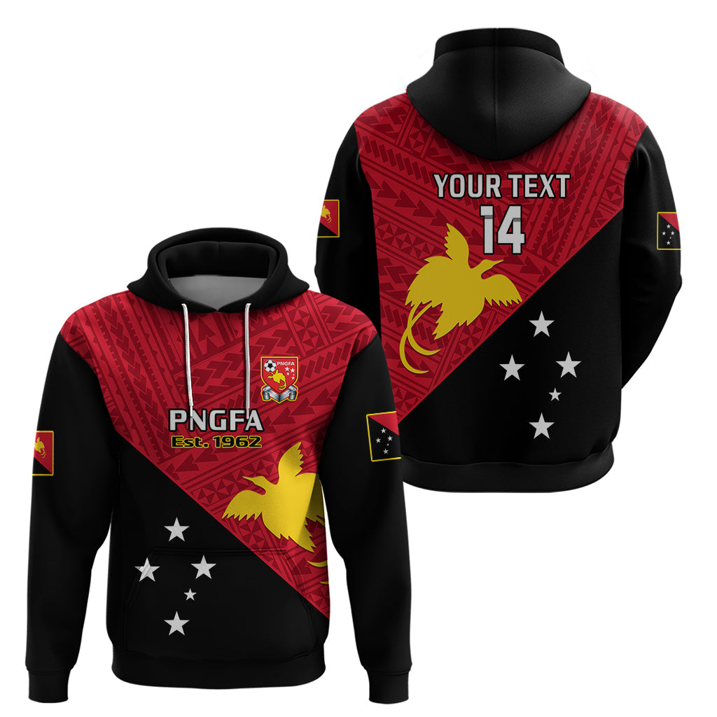 Personalised Papua New Guinea Football Hoodie Go PNG Polynesian Pattern Sporty Style LT14