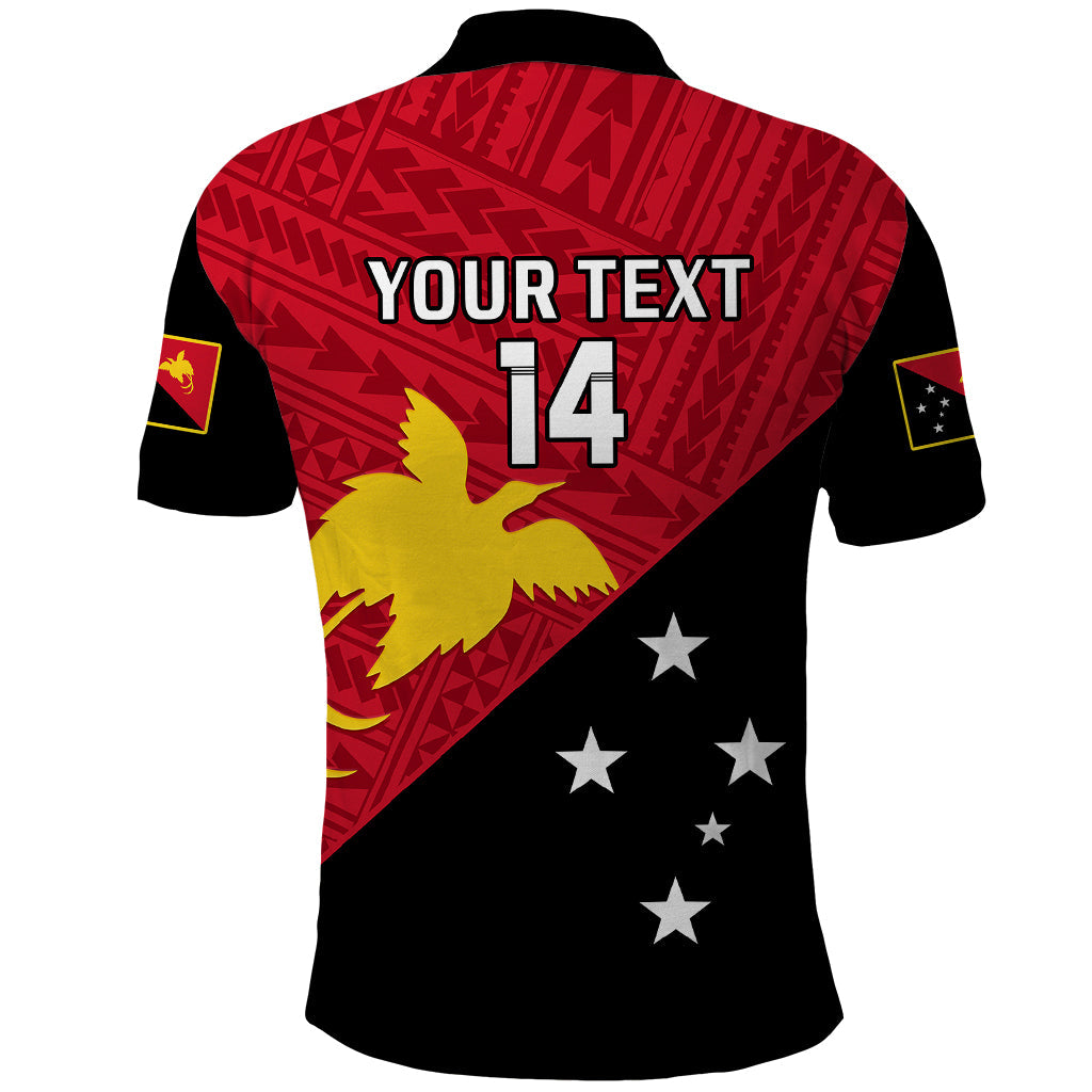 Personalised Papua New Guinea Football Polo Shirt Go PNG Polynesian Pattern Sporty Style LT14