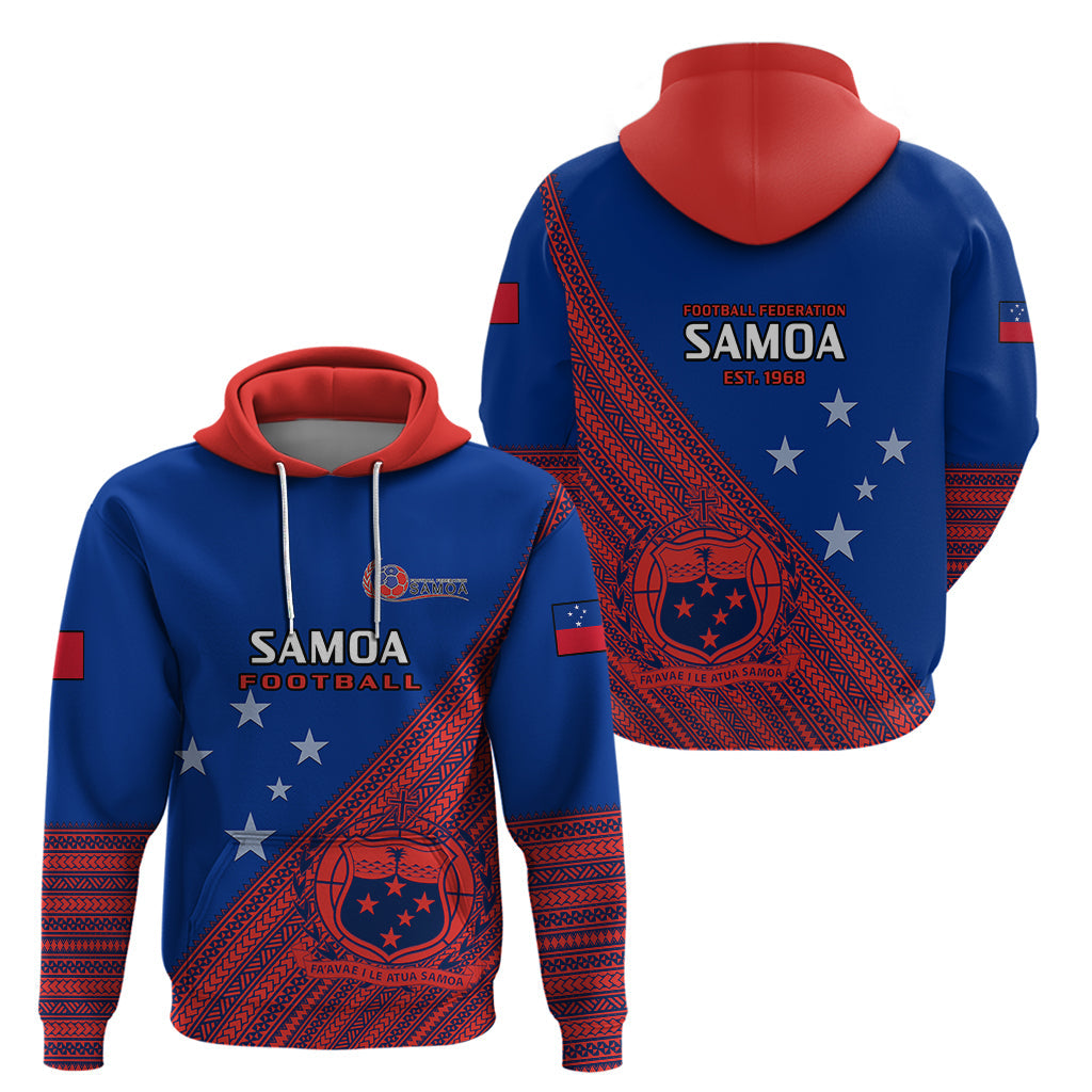 Samoa Football Hoodie Samoan Coat Of Arm Polynesian Sporty Style LT14