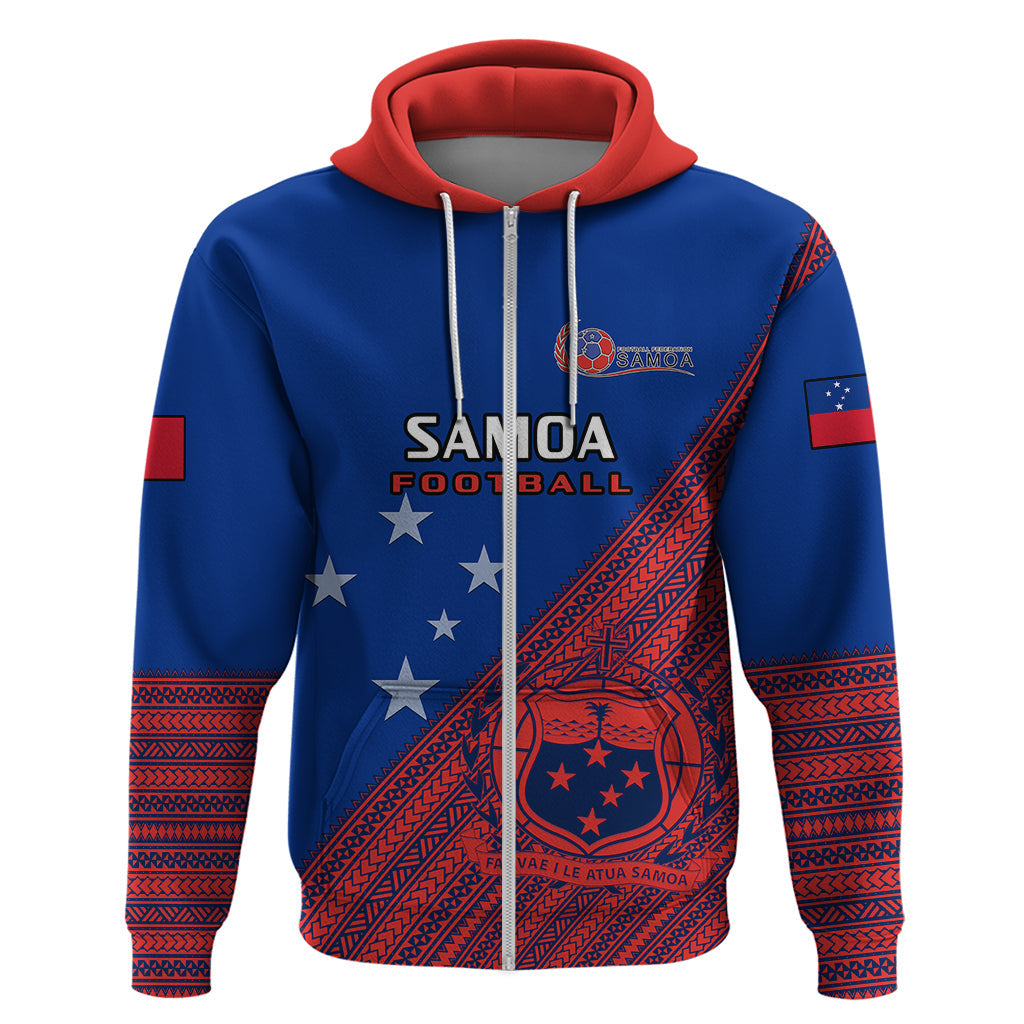 Samoa Football Hoodie Samoan Coat Of Arm Polynesian Sporty Style LT14