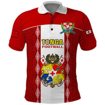Tonga Football Polo Shirt Tongan Ngatu Pattern Sporty Style LT14