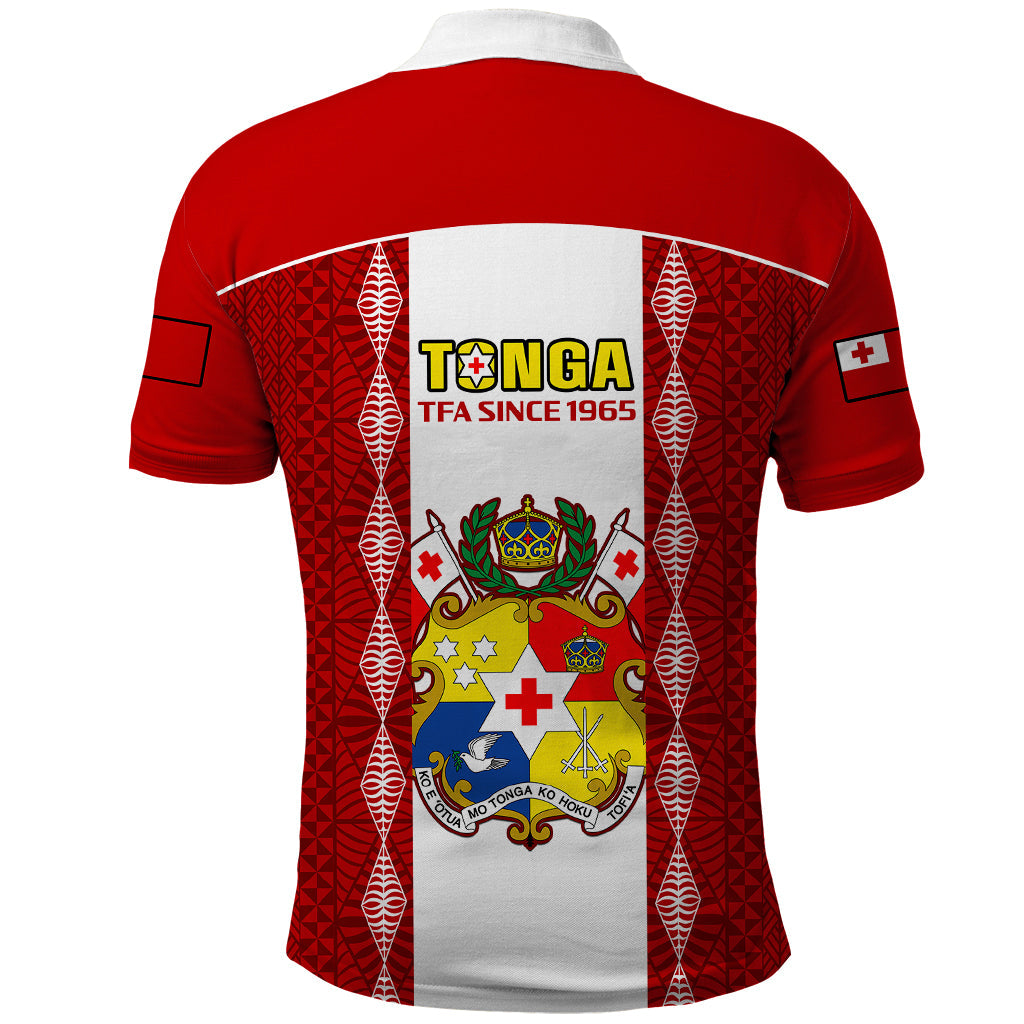 Tonga Football Polo Shirt Tongan Ngatu Pattern Sporty Style LT14