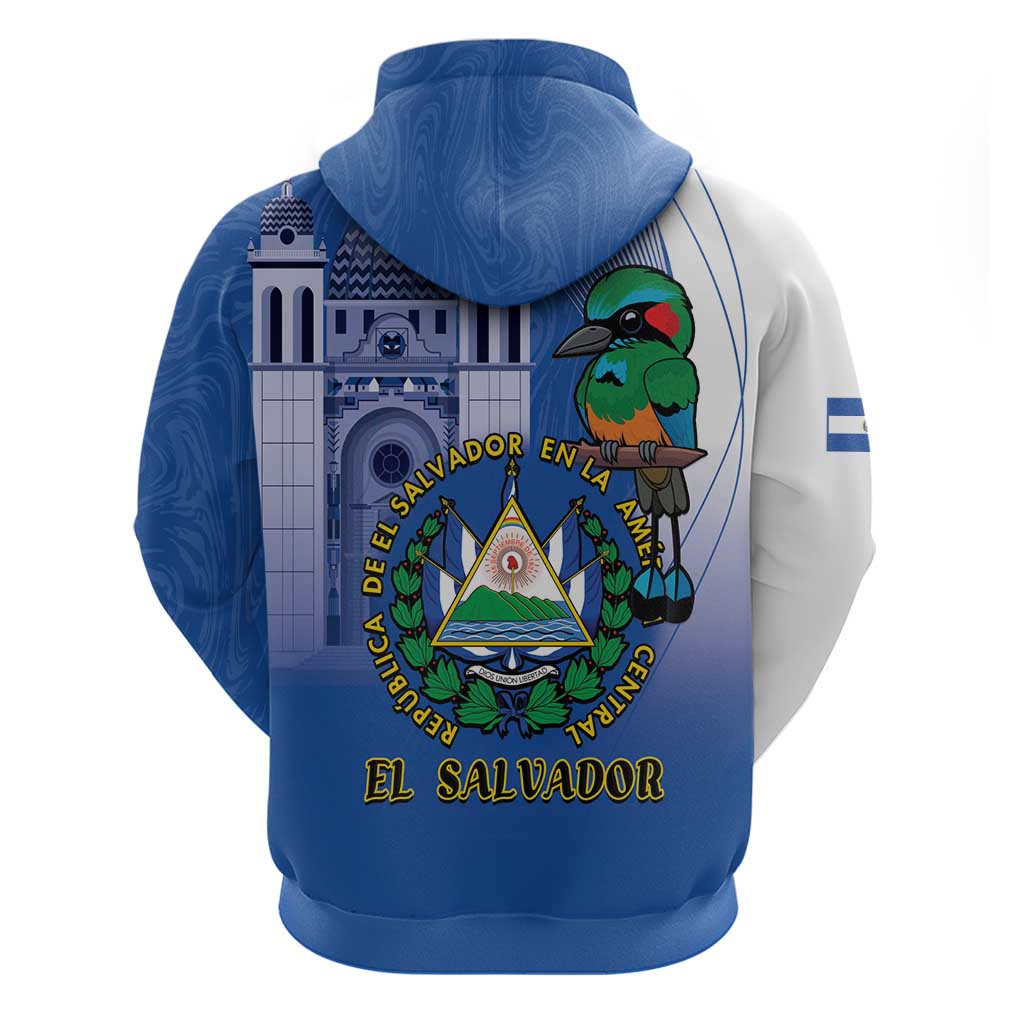 El Salvador Independence Day Hoodie 203rd Anniversary Torogoz Bird LT14