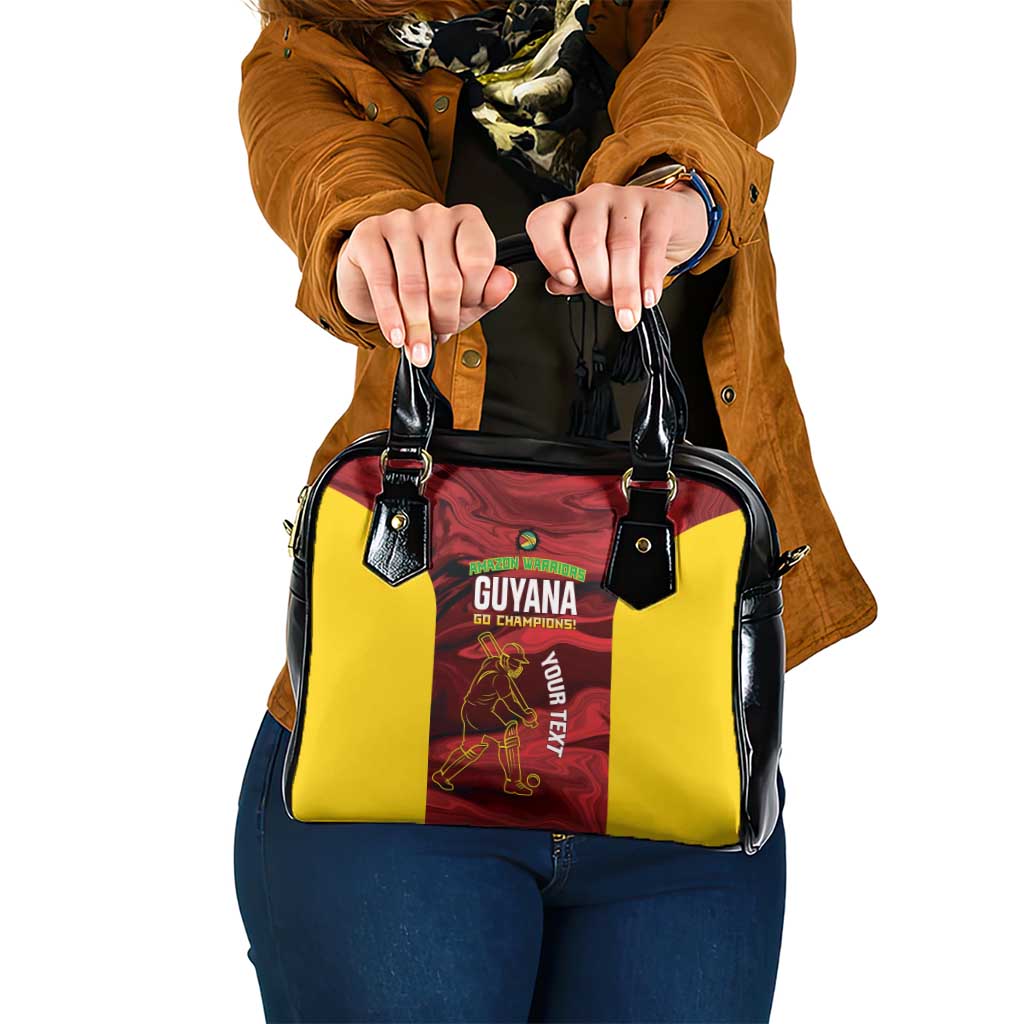 Custom Guyana Cricket Shoulder Handbag Go Amazon Warriors Marble Pattern LT14