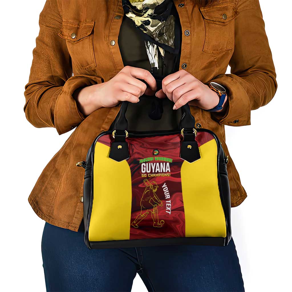 Custom Guyana Cricket Shoulder Handbag Go Amazon Warriors Marble Pattern LT14