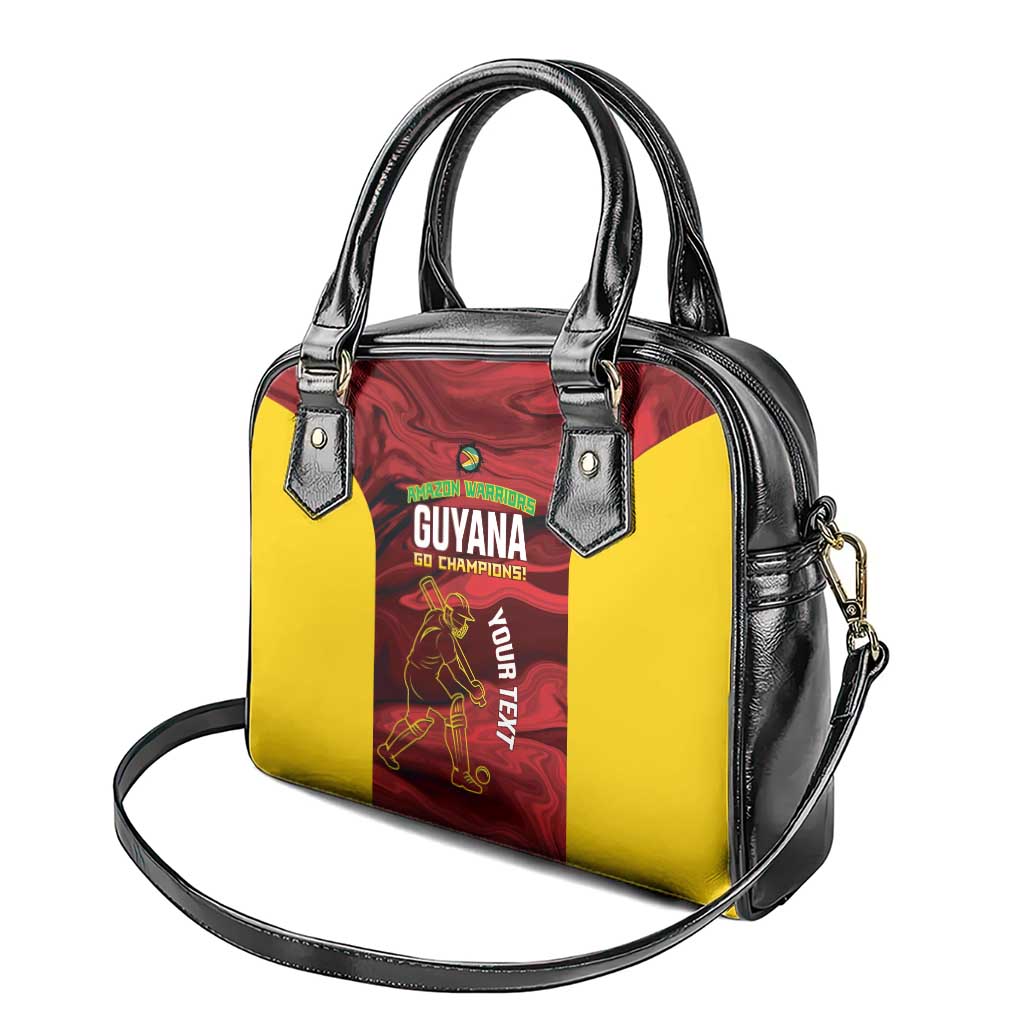 Custom Guyana Cricket Shoulder Handbag Go Amazon Warriors Marble Pattern LT14