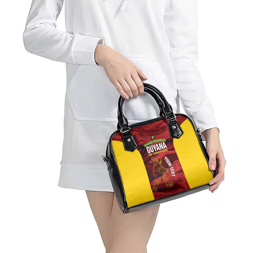 Custom Guyana Cricket Shoulder Handbag Go Amazon Warriors Marble Pattern LT14