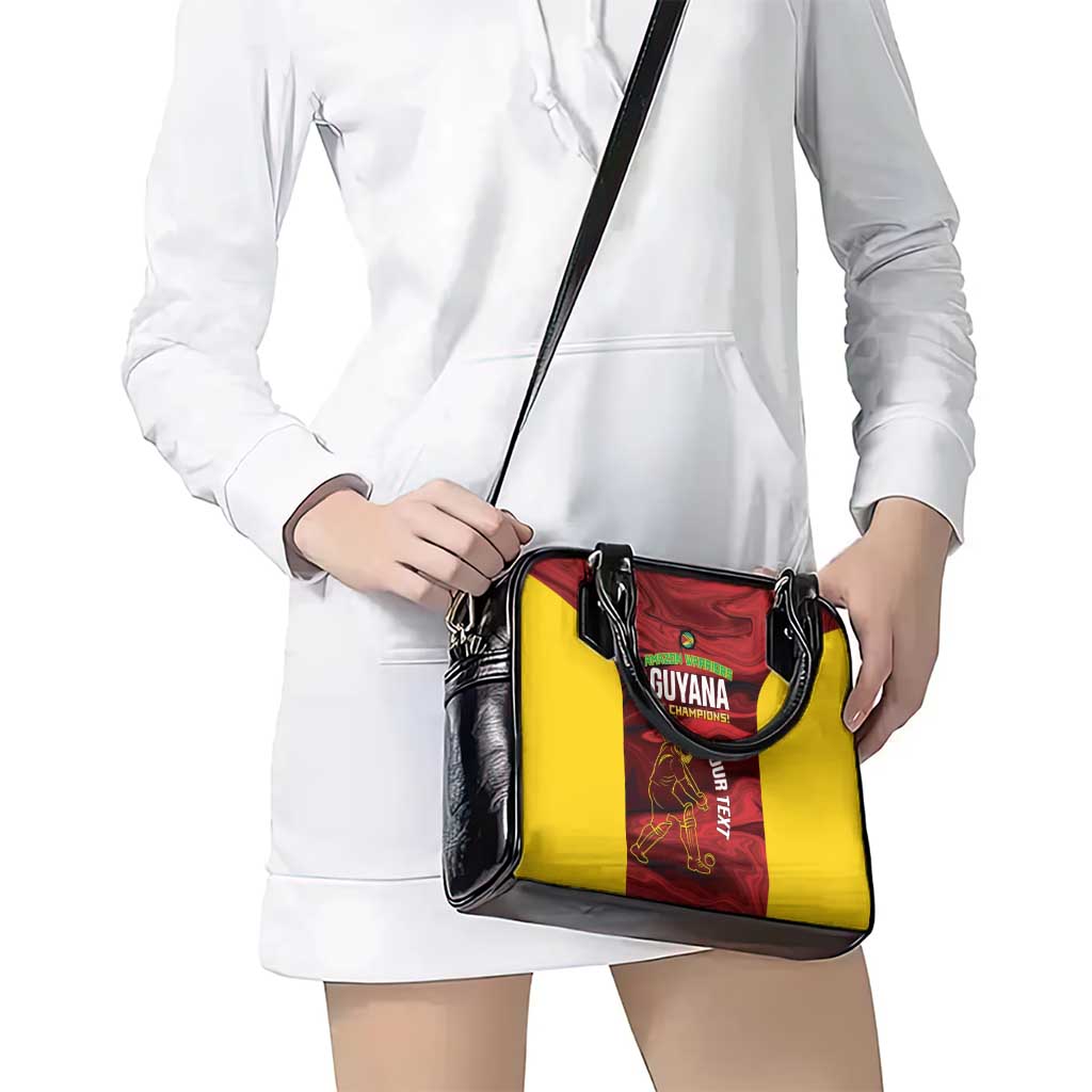 Custom Guyana Cricket Shoulder Handbag Go Amazon Warriors Marble Pattern LT14