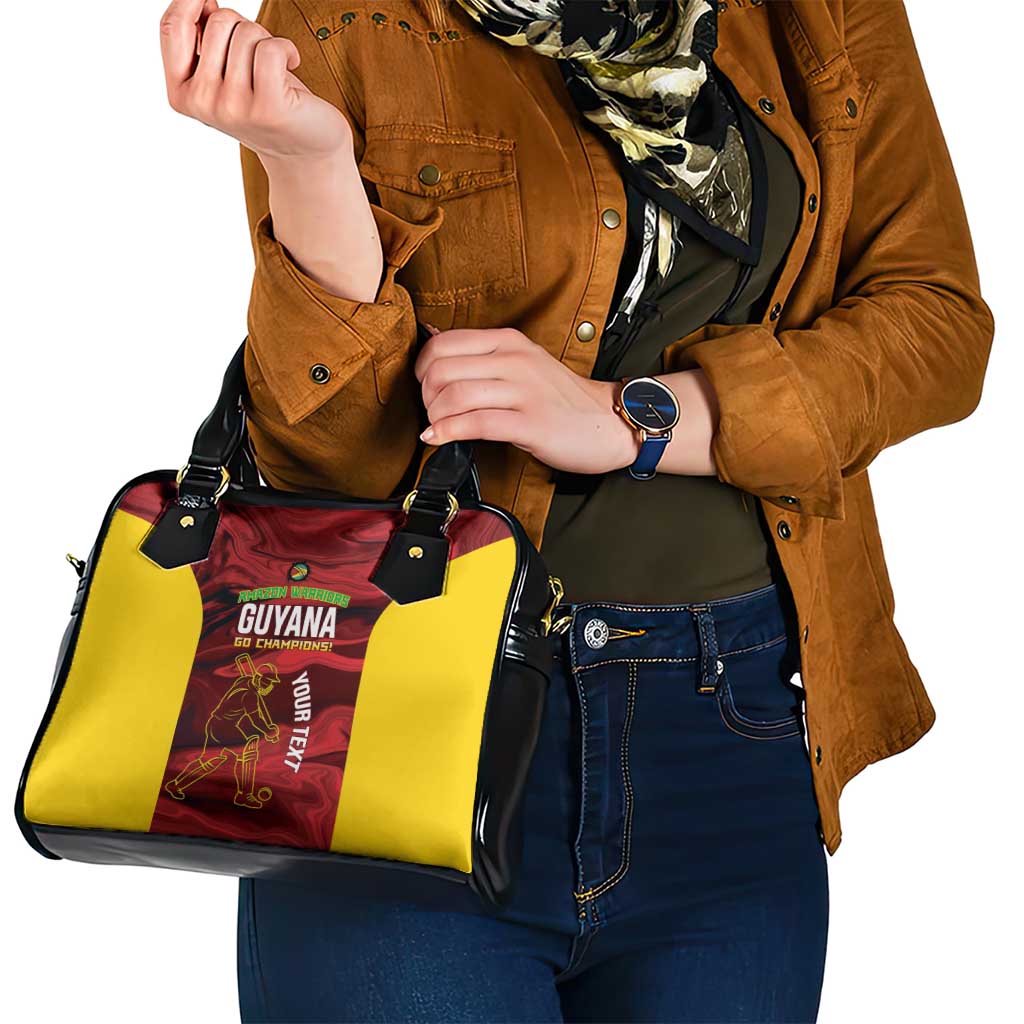 Custom Guyana Cricket Shoulder Handbag Go Amazon Warriors Marble Pattern LT14
