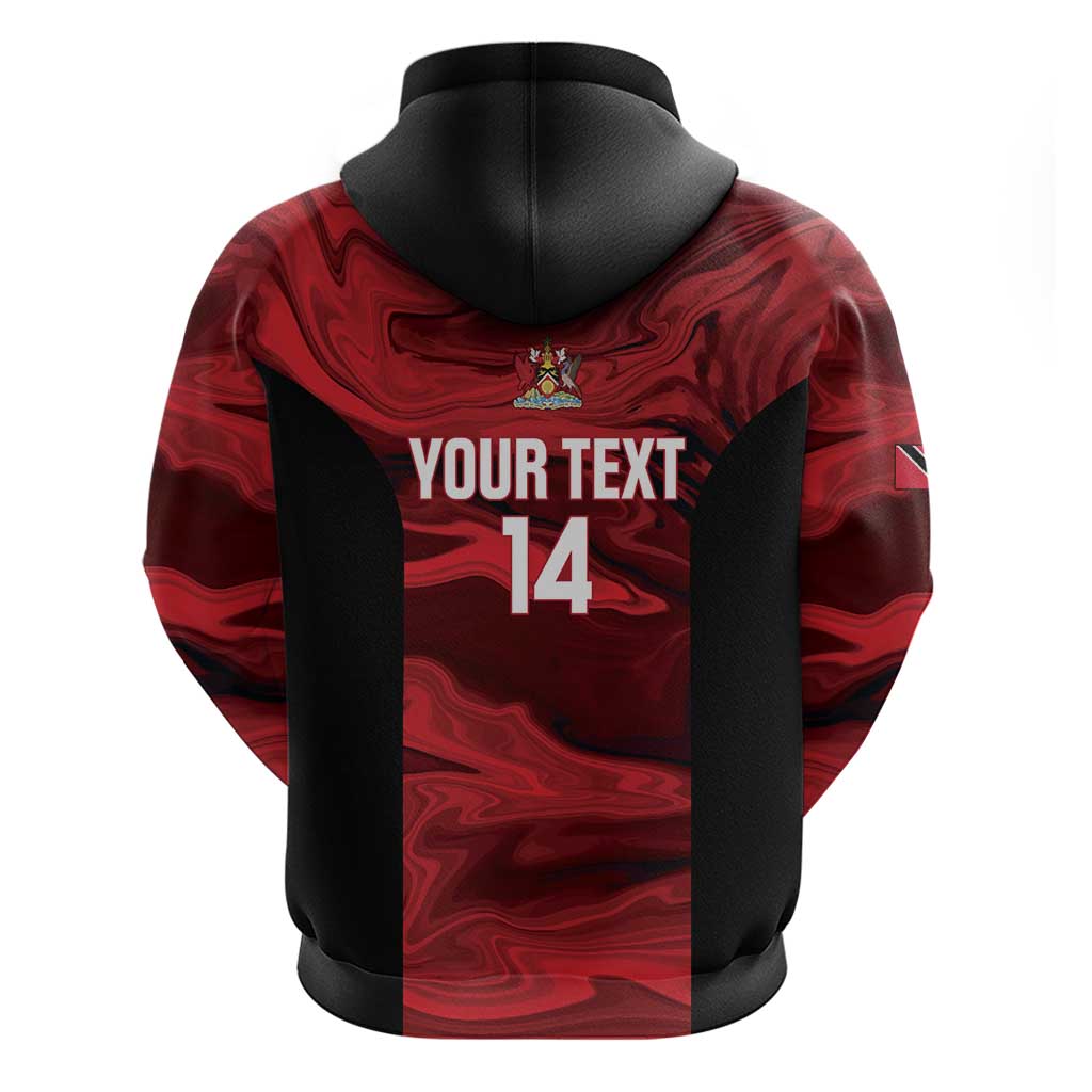 Custom Trinbago Cricket Hoodie Go Knight Riders Marble Pattern LT14