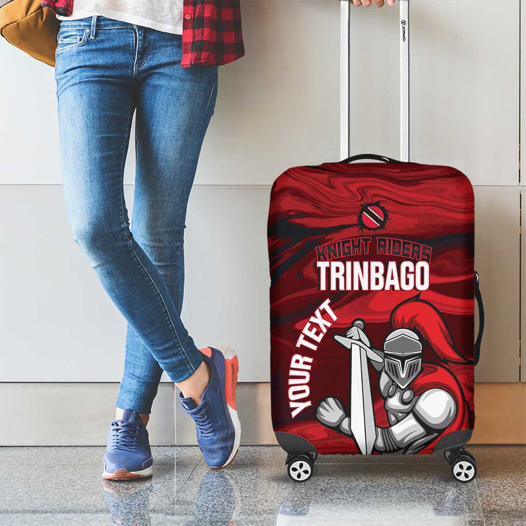 Custom Trinbago Cricket Luggage Cover Go Knight Riders Marble Pattern LT14