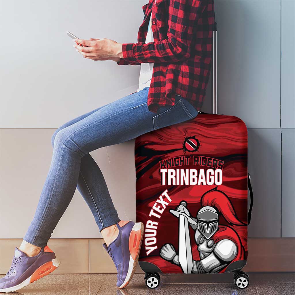 Custom Trinbago Cricket Luggage Cover Go Knight Riders Marble Pattern LT14