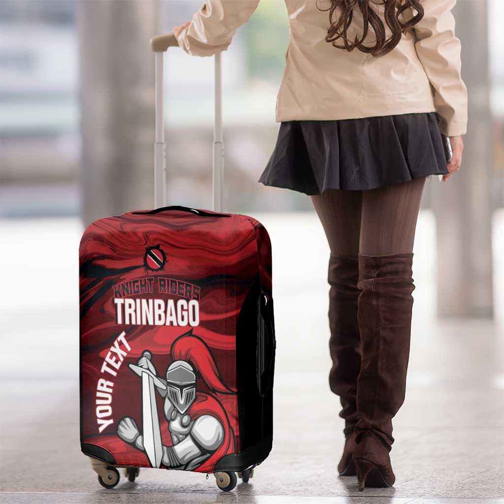 Custom Trinbago Cricket Luggage Cover Go Knight Riders Marble Pattern LT14