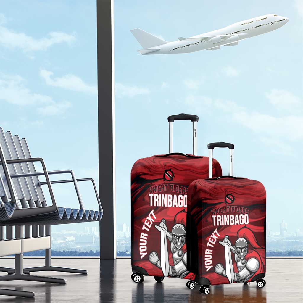 Custom Trinbago Cricket Luggage Cover Go Knight Riders Marble Pattern LT14