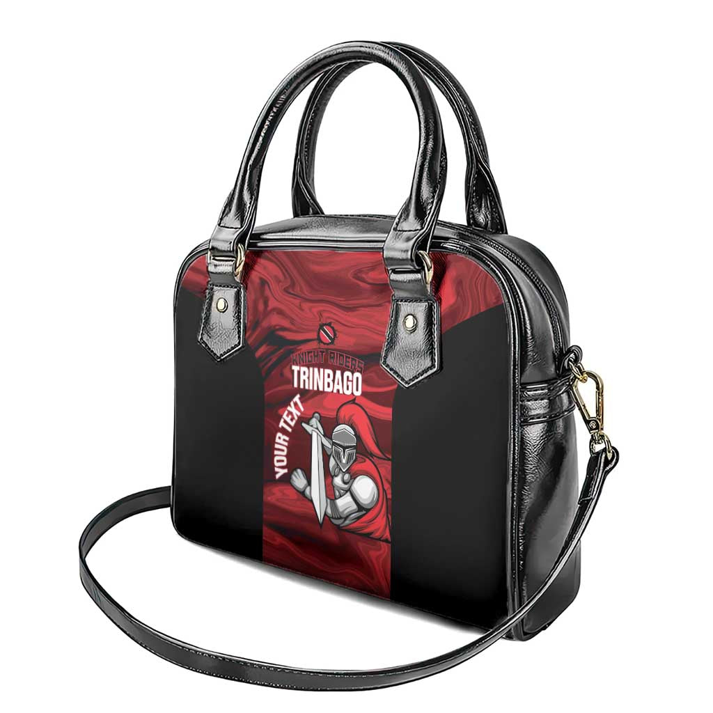 Custom Trinbago Cricket Shoulder Handbag Go Knight Riders Marble Pattern LT14