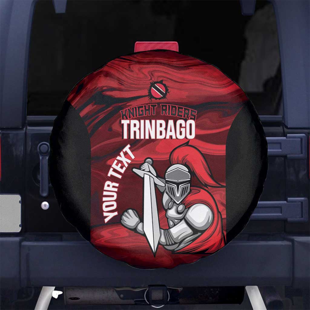 Custom Trinbago Cricket Spare Tire Cover Go Knight Riders Marble Pattern LT14