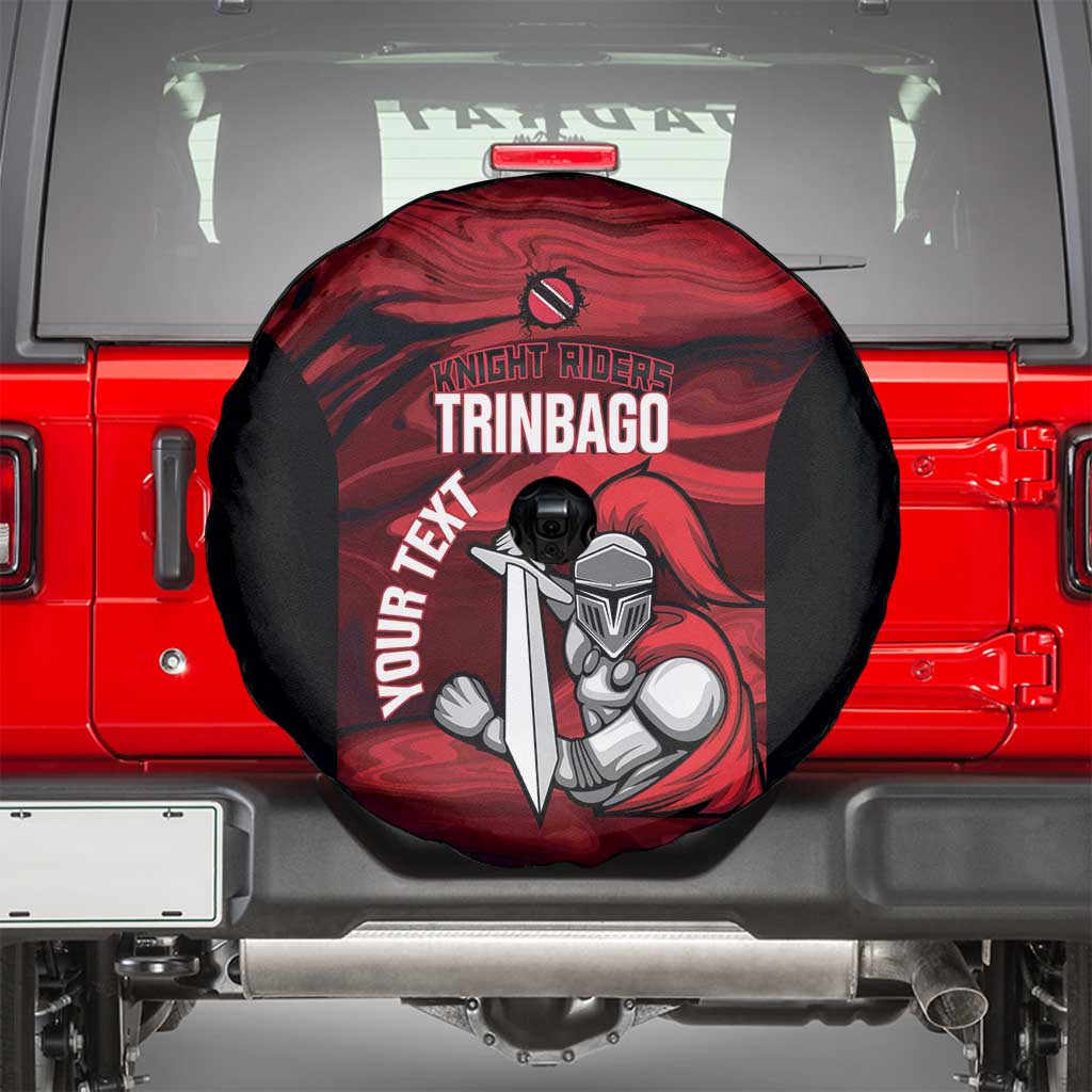 Custom Trinbago Cricket Spare Tire Cover Go Knight Riders Marble Pattern LT14