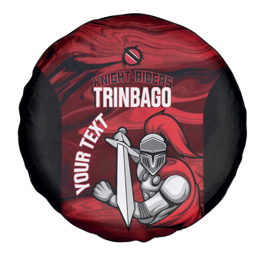Custom Trinbago Cricket Spare Tire Cover Go Knight Riders Marble Pattern LT14