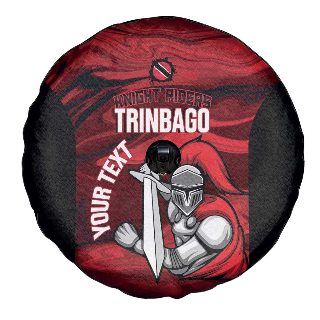 Custom Trinbago Cricket Spare Tire Cover Go Knight Riders Marble Pattern LT14