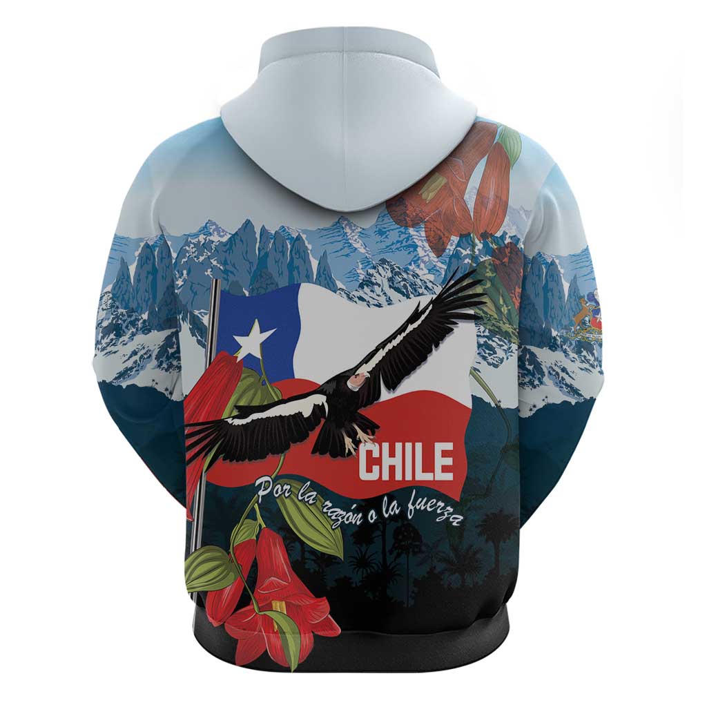 Chile Fiestas Patrias Hoodie Andean Condor Andes Mountains LT14