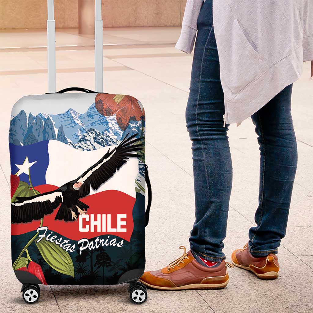 Chile Fiestas Patrias Luggage Cover Andean Condor Andes Mountains LT14