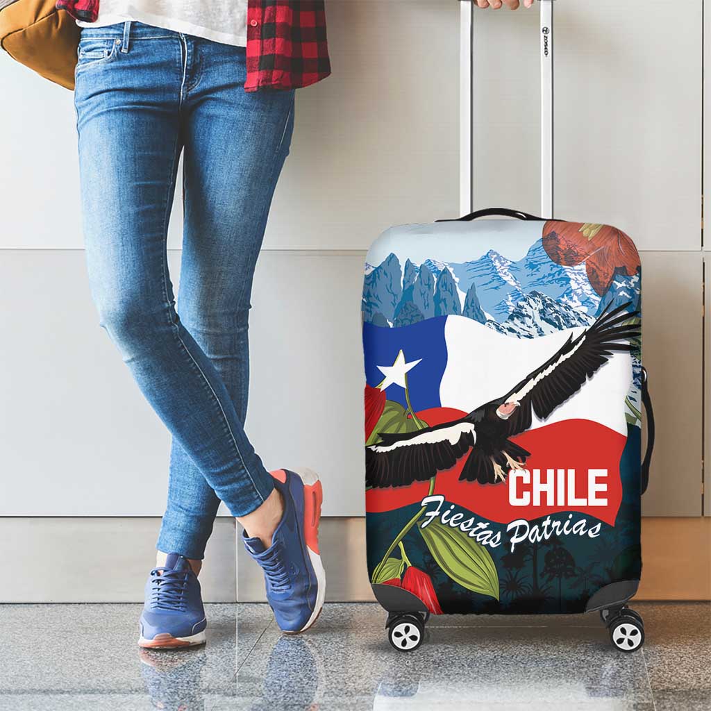 Chile Fiestas Patrias Luggage Cover Andean Condor Andes Mountains LT14