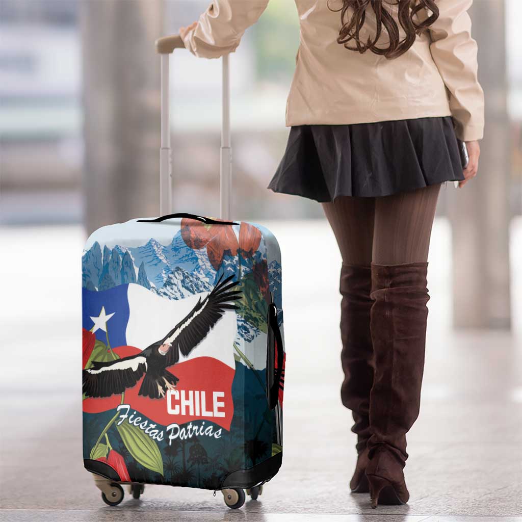 Chile Fiestas Patrias Luggage Cover Andean Condor Andes Mountains LT14