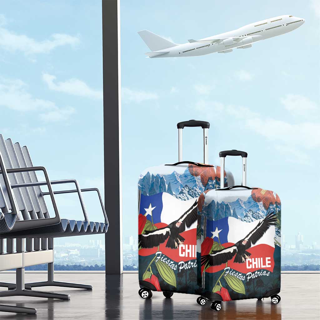 Chile Fiestas Patrias Luggage Cover Andean Condor Andes Mountains LT14
