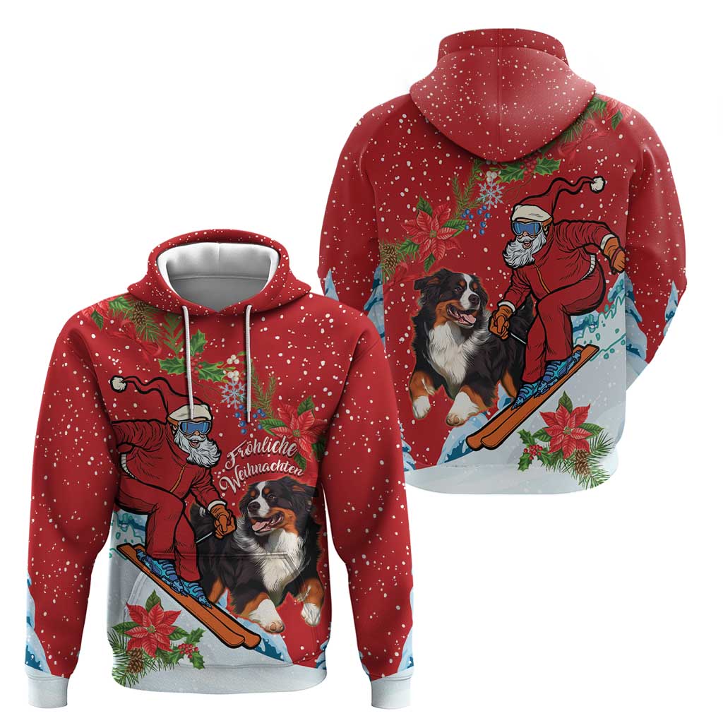 Switzerland Christmas Hoodie Greater Swiss Mountain Dog Santa - Merry Xmas LT14