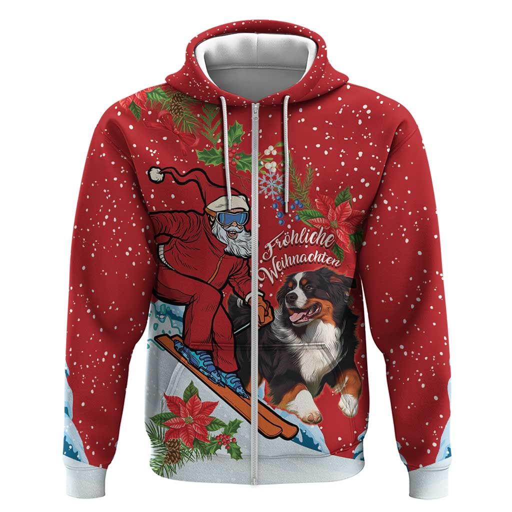 Switzerland Christmas Hoodie Greater Swiss Mountain Dog Santa - Merry Xmas LT14
