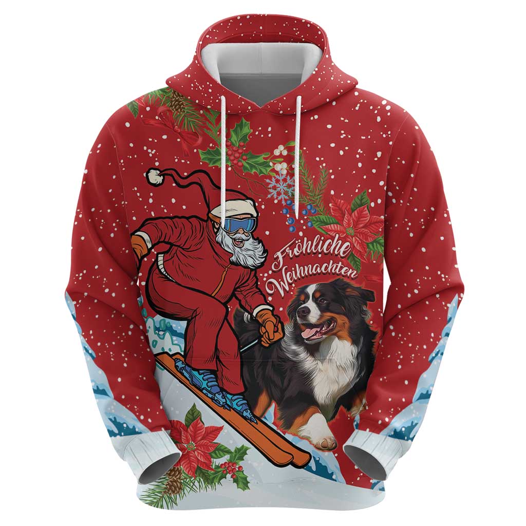 Switzerland Christmas Hoodie Greater Swiss Mountain Dog Santa - Merry Xmas LT14
