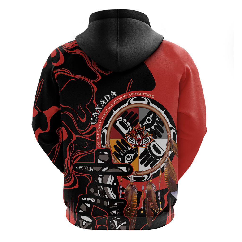 Canada National Aboriginal Day Hoodie Indigenous Peoples Inuksuit With Dreamcatcher LT14
