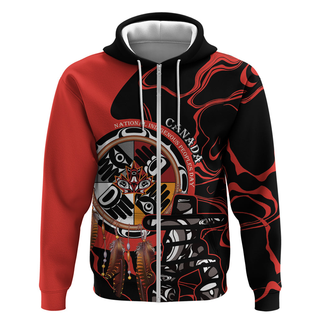 Canada National Aboriginal Day Hoodie Indigenous Peoples Inuksuit With Dreamcatcher LT14