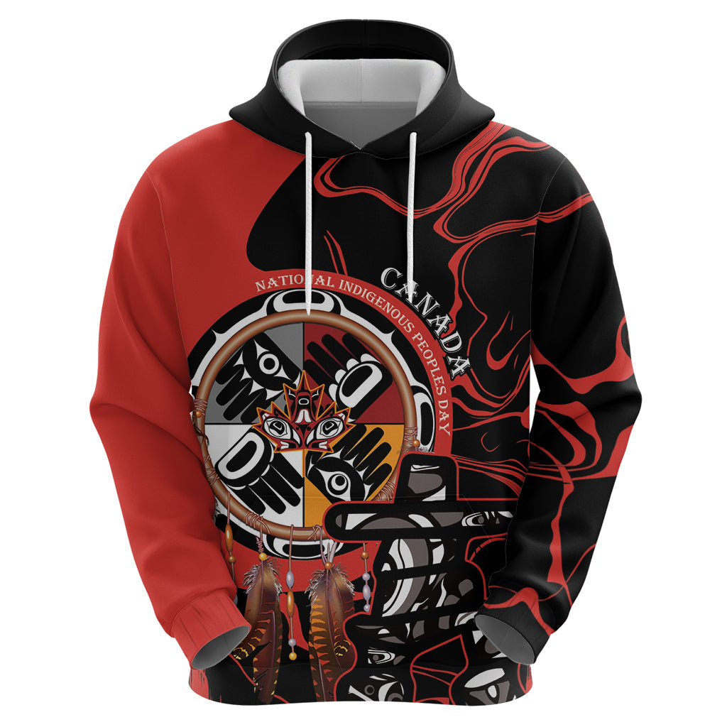 Canada National Aboriginal Day Hoodie Indigenous Peoples Inuksuit With Dreamcatcher LT14