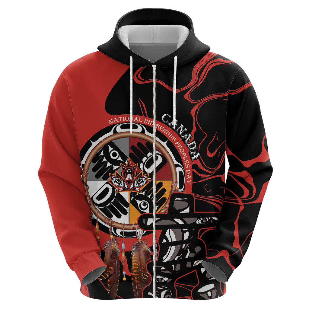 Canada National Aboriginal Day Hoodie Indigenous Peoples Inuksuit With Dreamcatcher LT14