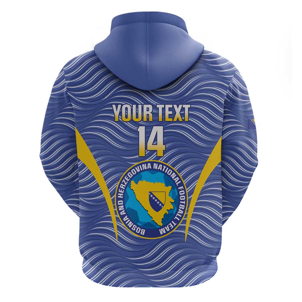 Custom Bosnia and Herzegovina Football Hoodie Come On Zmajevi LT14