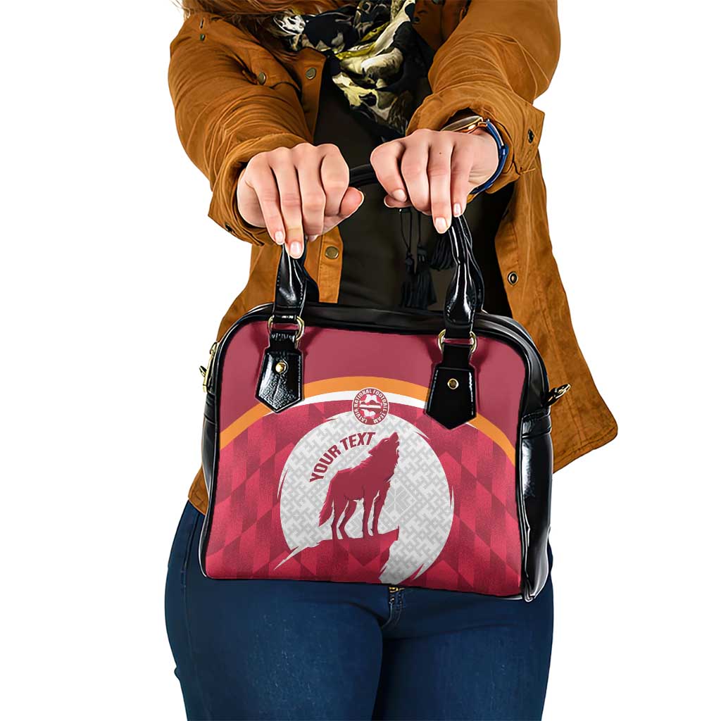 Custom Latvia Football Shoulder Handbag Go Wolves Latvija Folk Pattern LT14