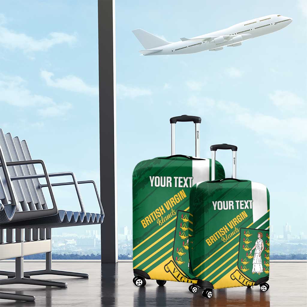 Custom British Virgin Islands Football Luggage Cover Come On Nature Boys LT14