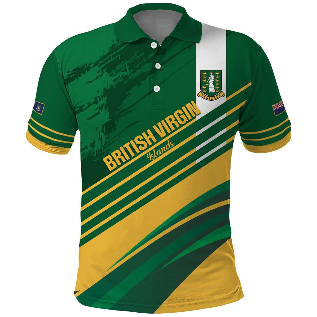 Custom British Virgin Islands Football Polo Shirt Come On Nature Boys LT14