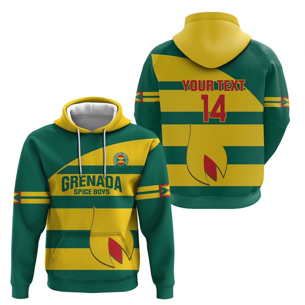 Custom Grenada Football Hoodie Go Spice Boys Green Version LT14