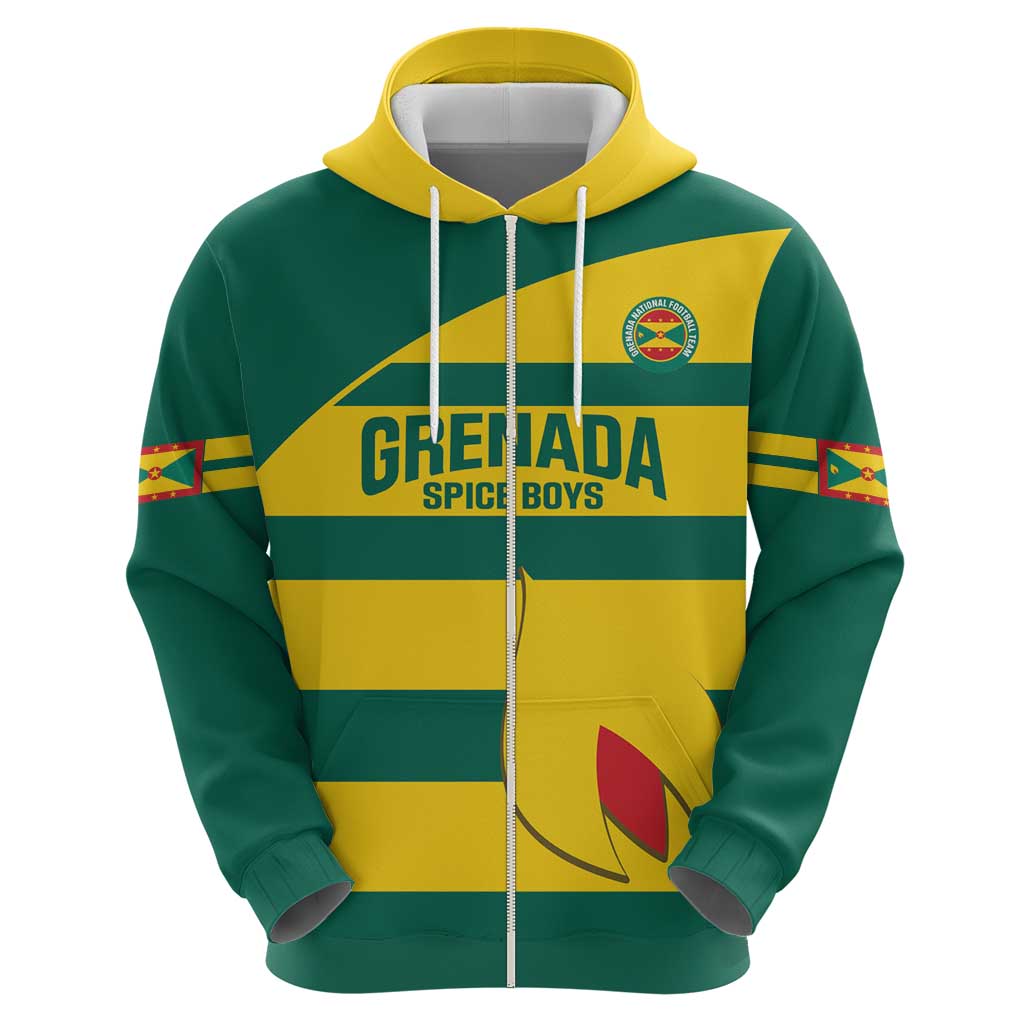 Custom Grenada Football Hoodie Go Spice Boys Green Version LT14