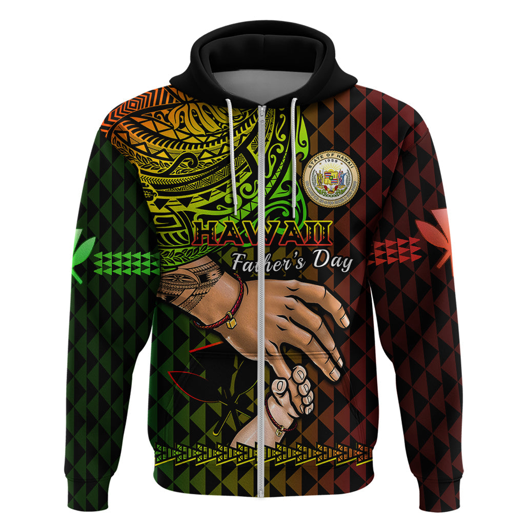Personalised Father Day Hawaii Hoodie Kanaka Kakau Hauoli La Makuakane LT14