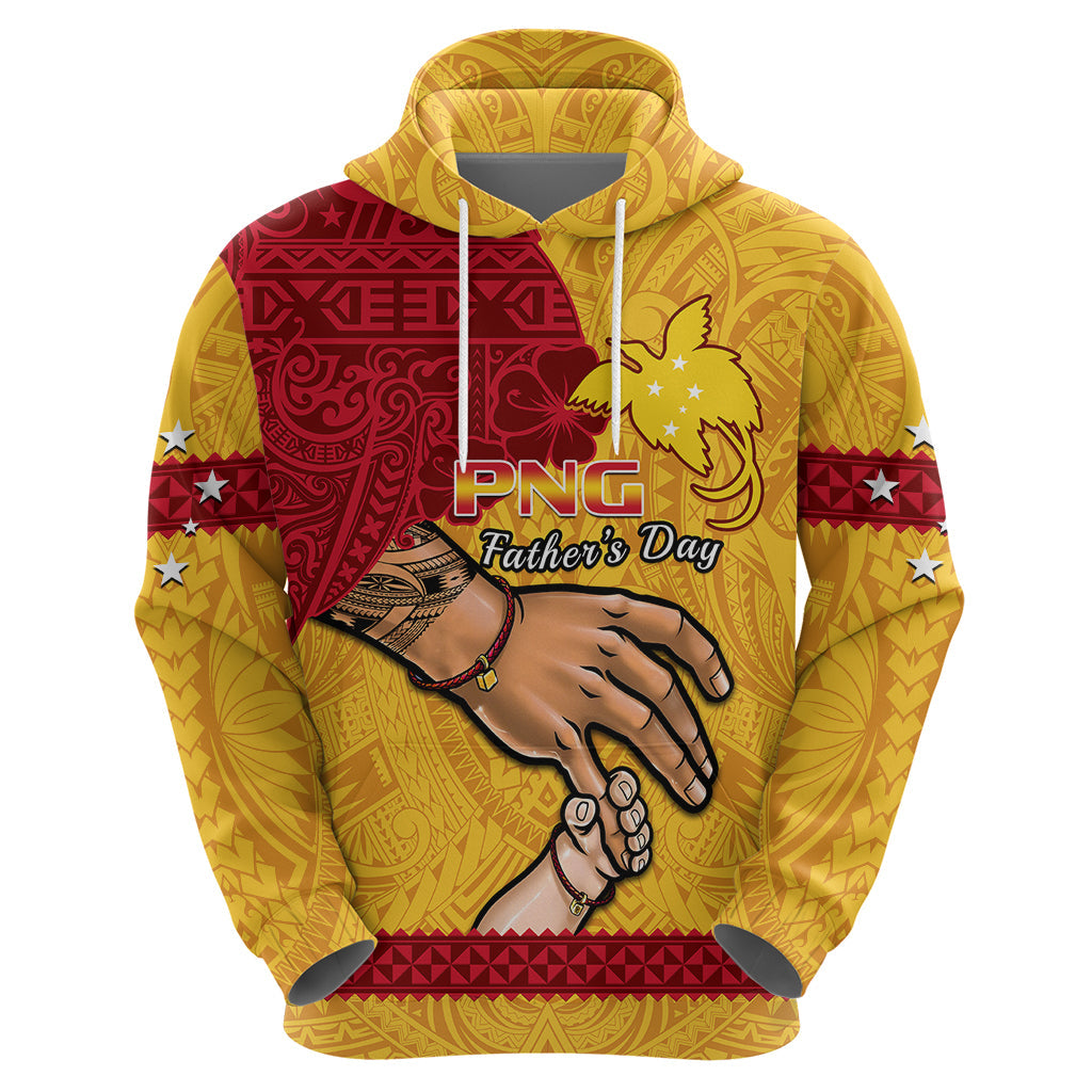 Personalised Father Day Papua New Guinea Hoodie PNG I Love You Dad Yellow Version LT14