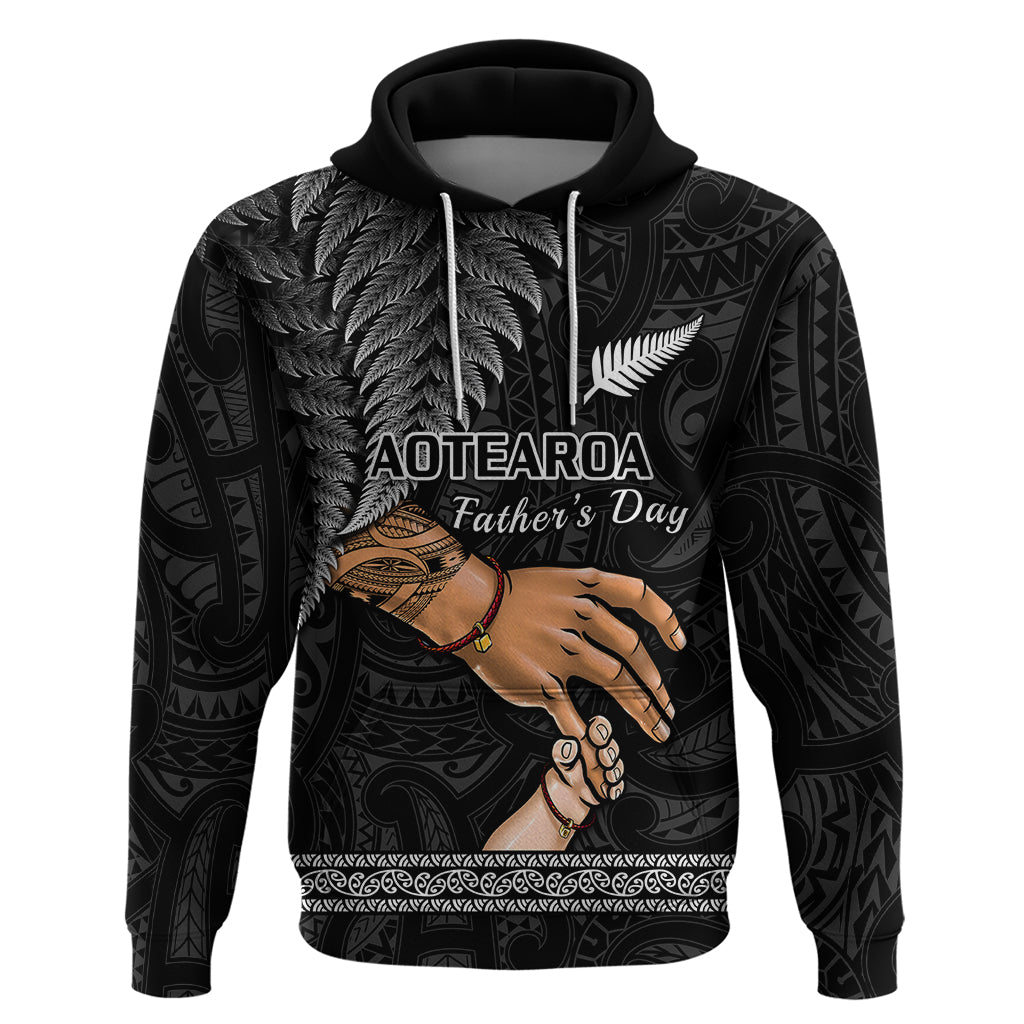 Polynesian Pride Father Day New Zealand Hoodie Aotearoa Maori Fern I Love You Dad LT14