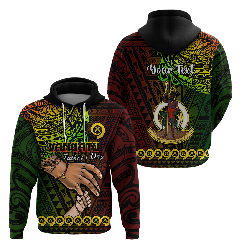 Personalised Father Day Vanuatu Hoodie I Love You Dad Reggae Version LT14