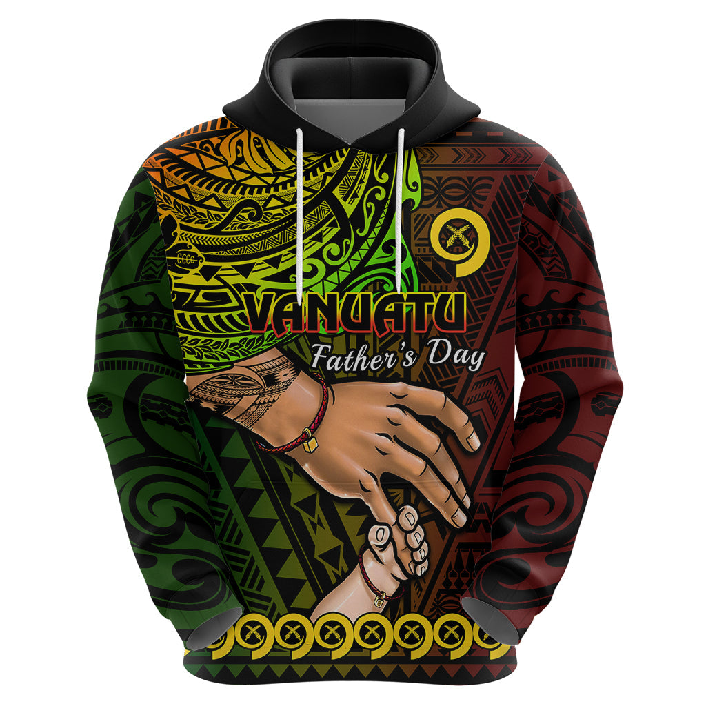 Personalised Father Day Vanuatu Hoodie I Love You Dad Reggae Version LT14