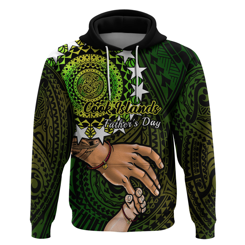 Polynesian Pride Father Day Cook Islands Hoodie I Love You Dad Kuki Airani Turtle Pattern LT14