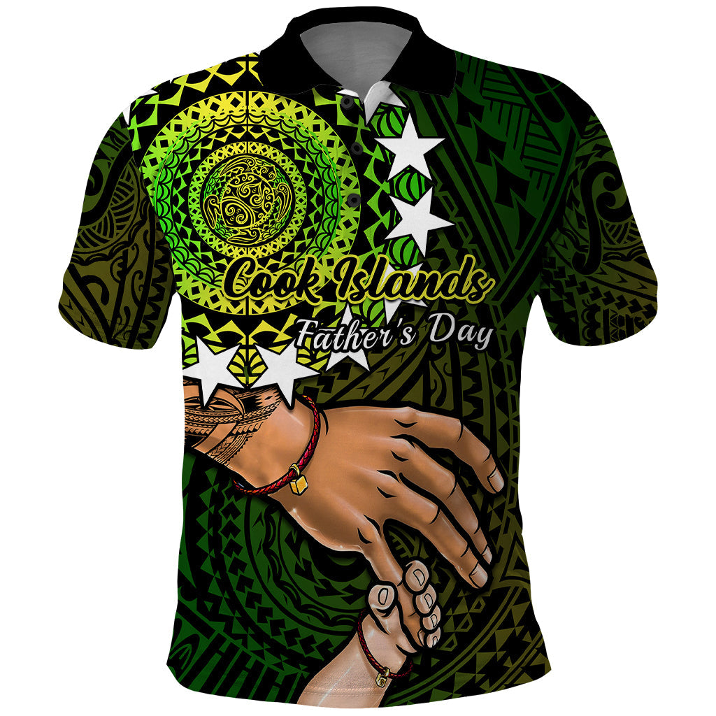 Polynesian Pride Father Day Cook Islands Polo Shirt I Love You Dad Kuki Airani Turtle Pattern LT14