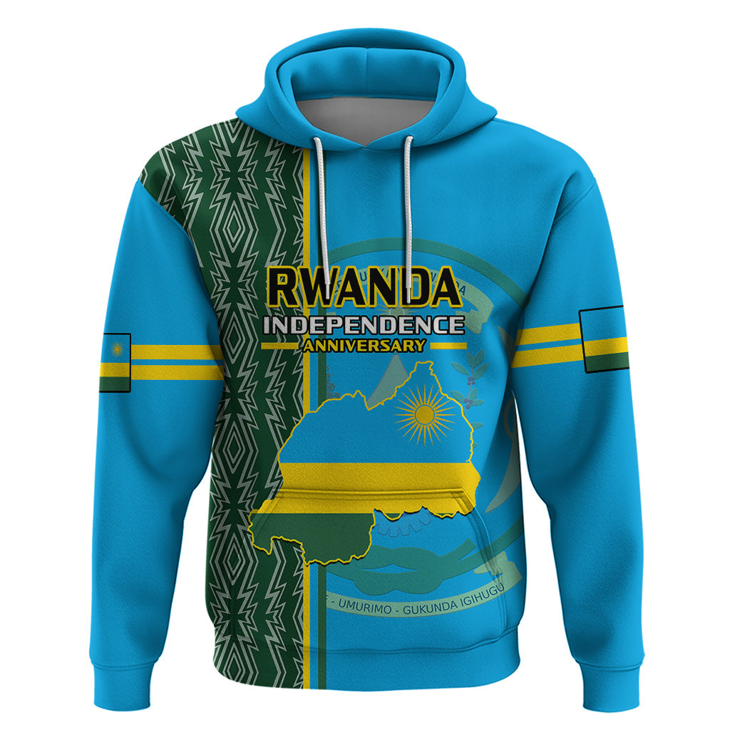 1 July Independence Day Rwanda Hoodie African Imigongo Happy 61st Anniversary LT14